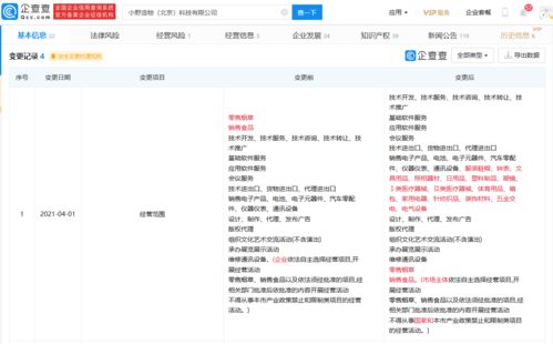 小野電子煙關(guān)聯(lián)公司業(yè)務(wù)拓展 新增服裝鞋帽與日用品銷售